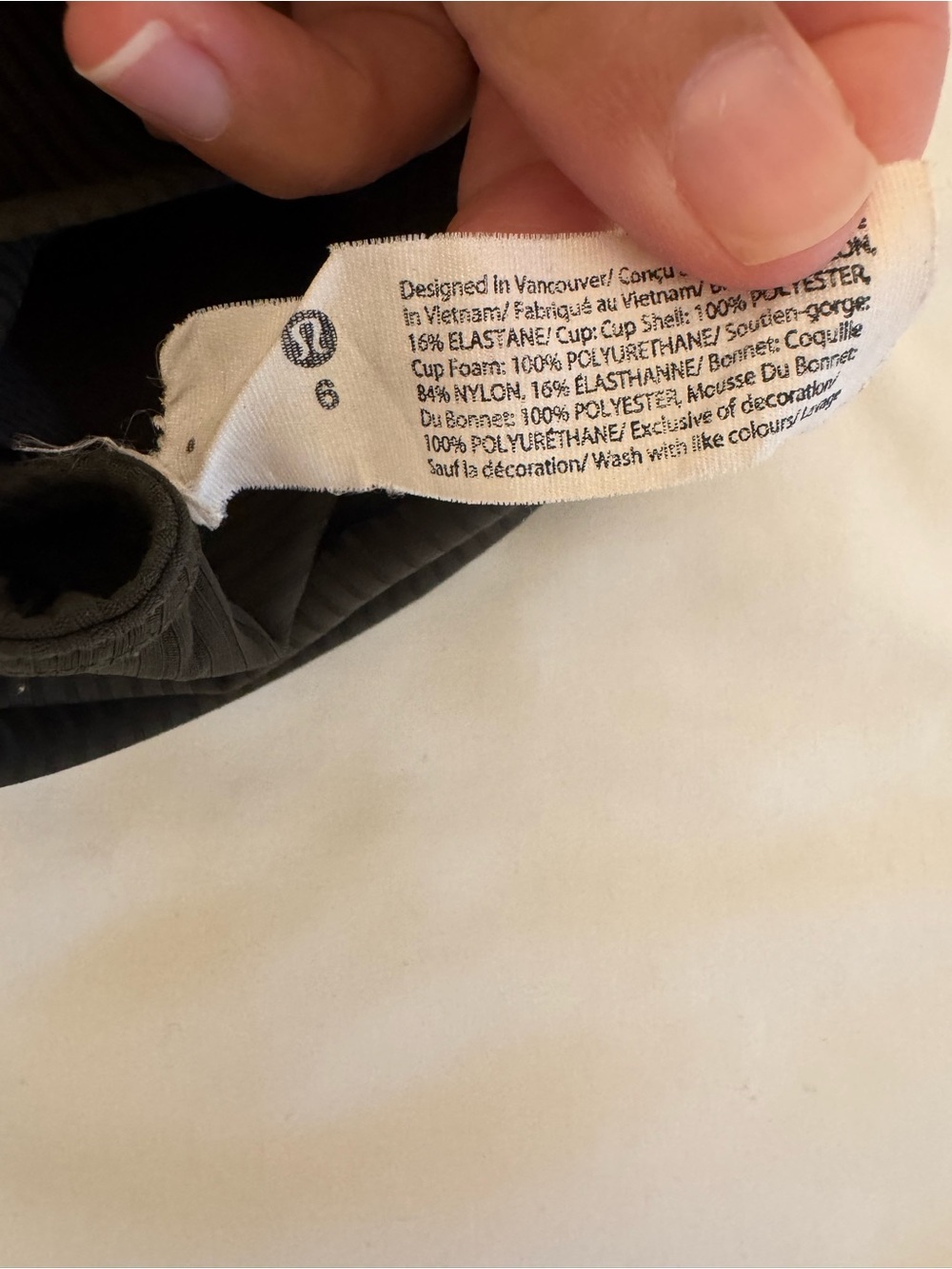 lululemon athletica Dark Green Ribbed Strappy Sports Bra - Picture 4 of 4